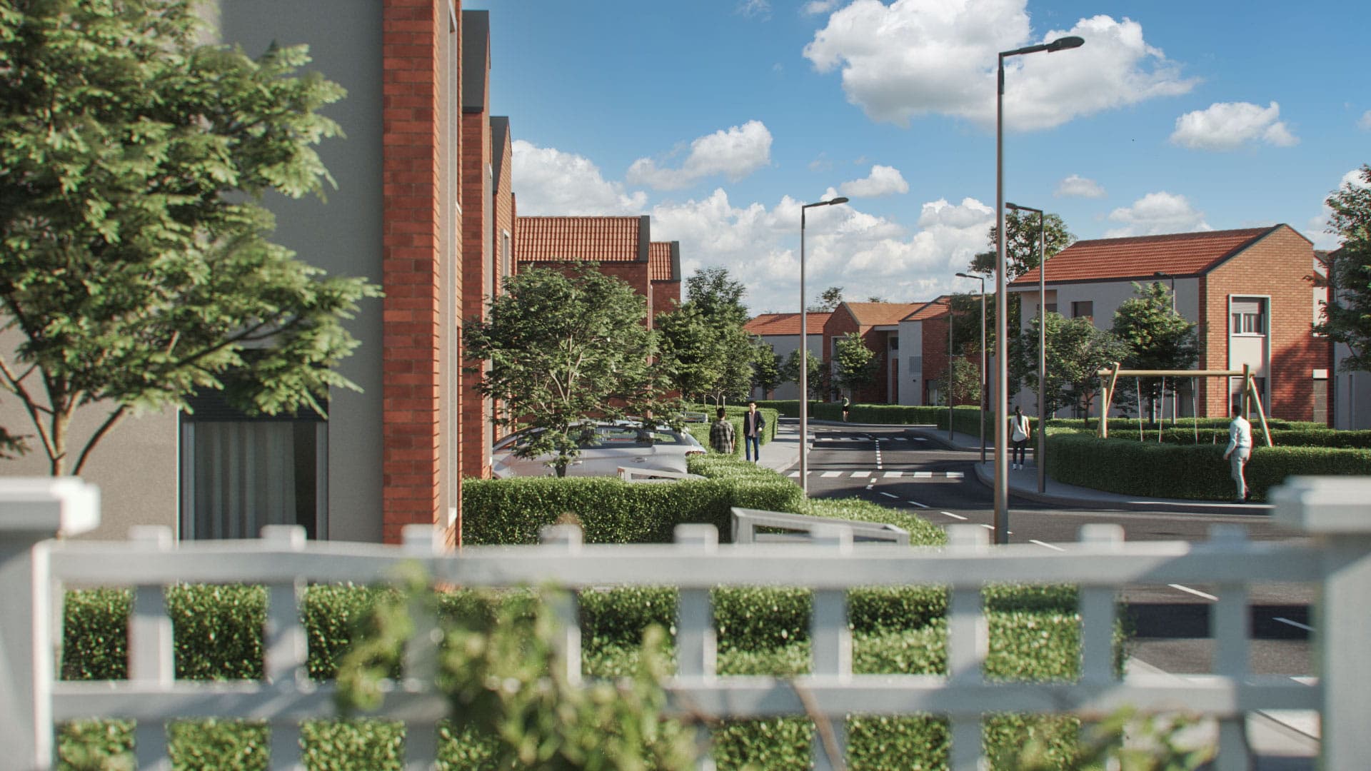 Shtëpi moderne në Cherry Village të rrethuara me gjelbërim në Prishtinë